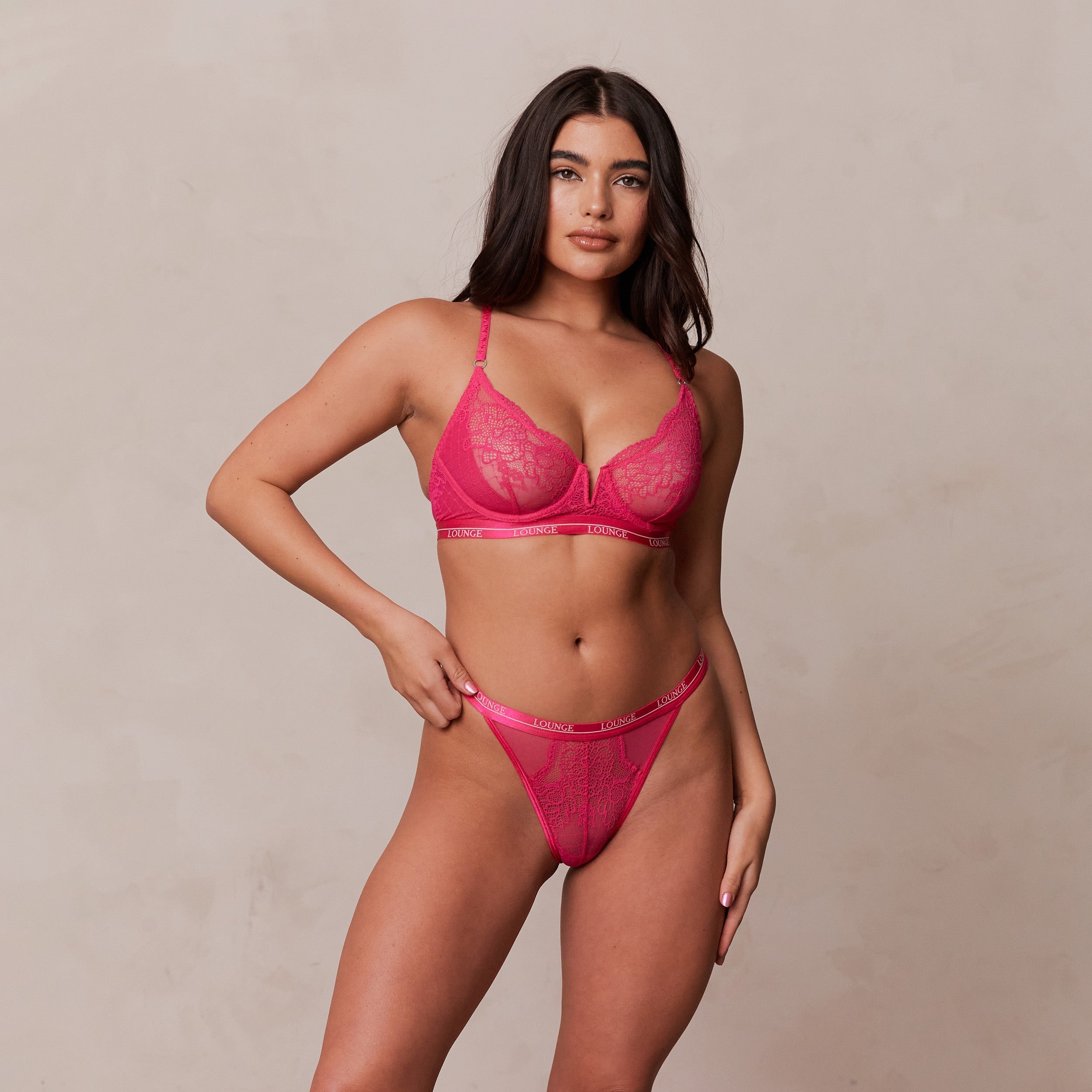 Royal Balcony Bra Hot Pink Lounge Underwear