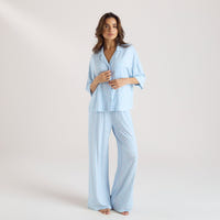 Modal Pyjama Bottoms - Blue Floral