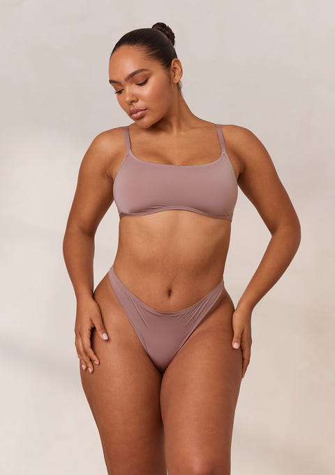 Barely There Plunge Bra - Mauve – Lounge Underwear