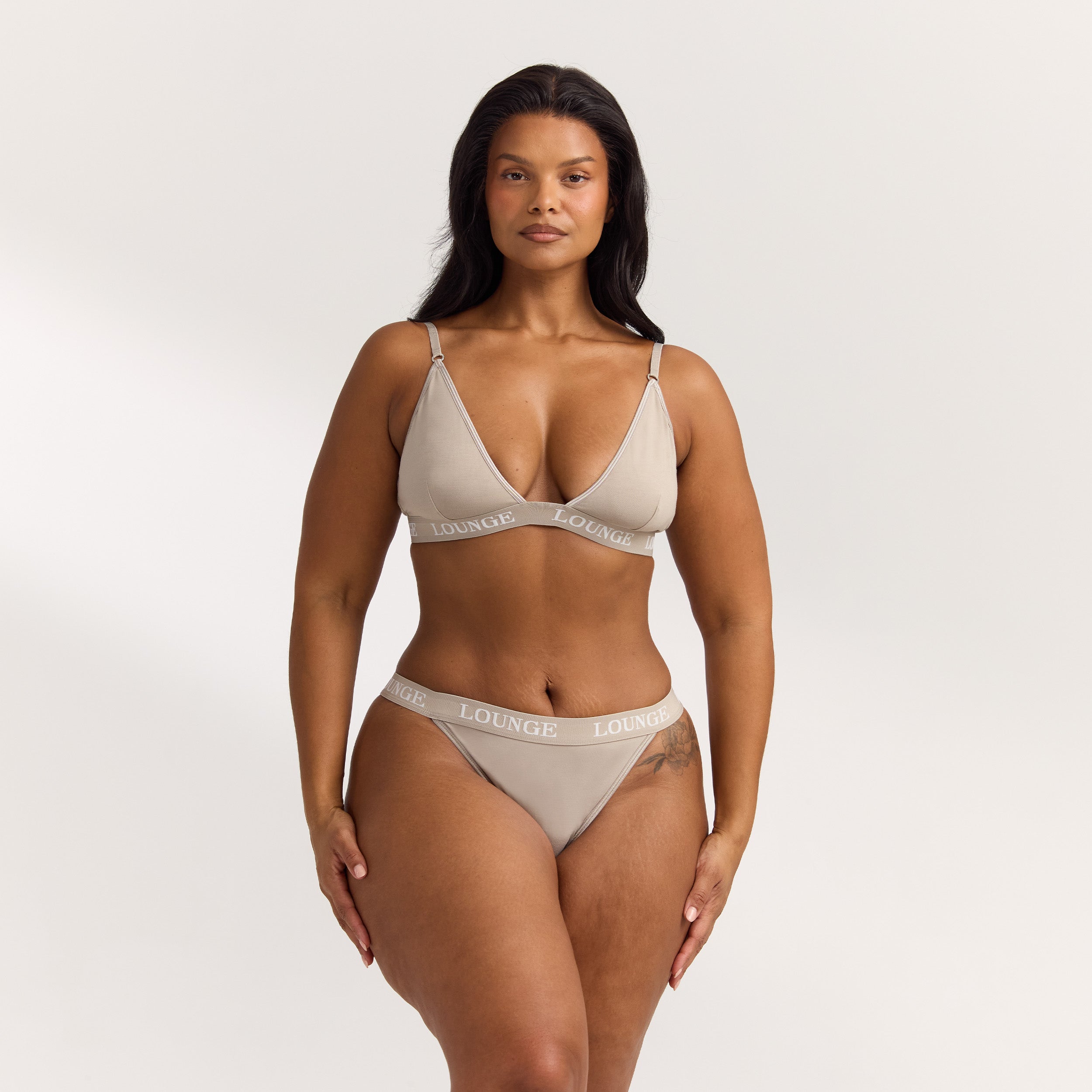 Bamboo Triangle Bra - Oat