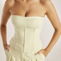 Bandeau Corset Top - Buttermilk
