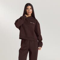Lounge Living Hoodie - Chocolate