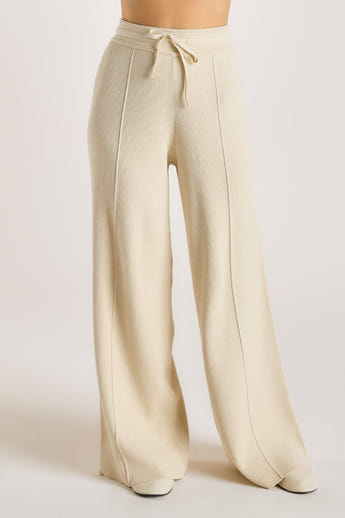 Wide Leg Knitted Trousers