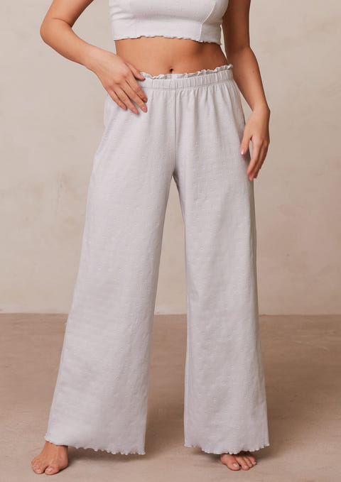 Frill Pyjama Shorts - Frost – Lounge Underwear