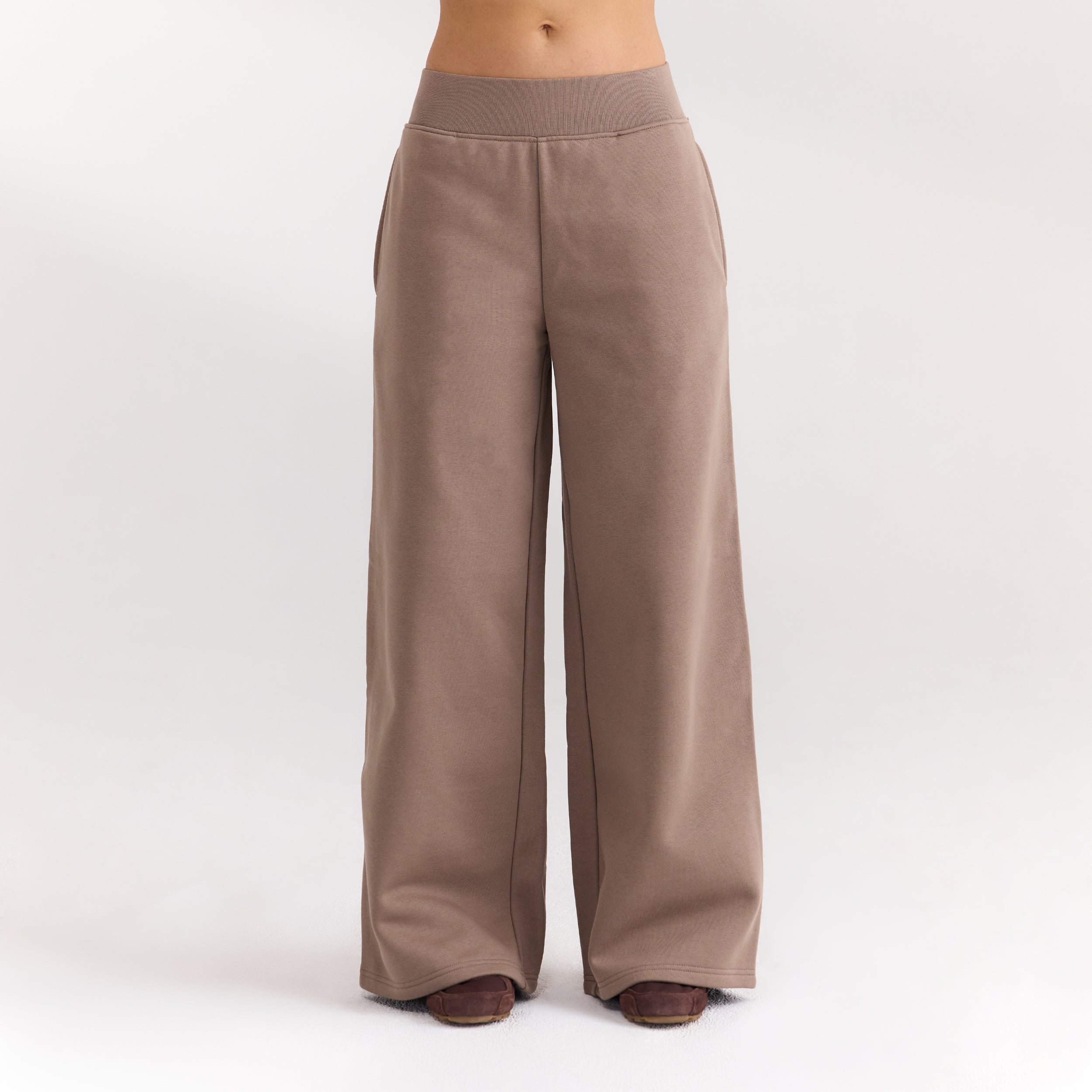 Straight-Leg Joggers - Mushroom