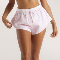 Bloom & Stripe Pyjama Shorts - Pink