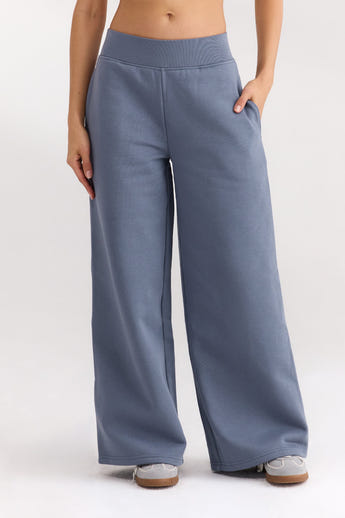 Straight-Leg Joggers - Slate Blue