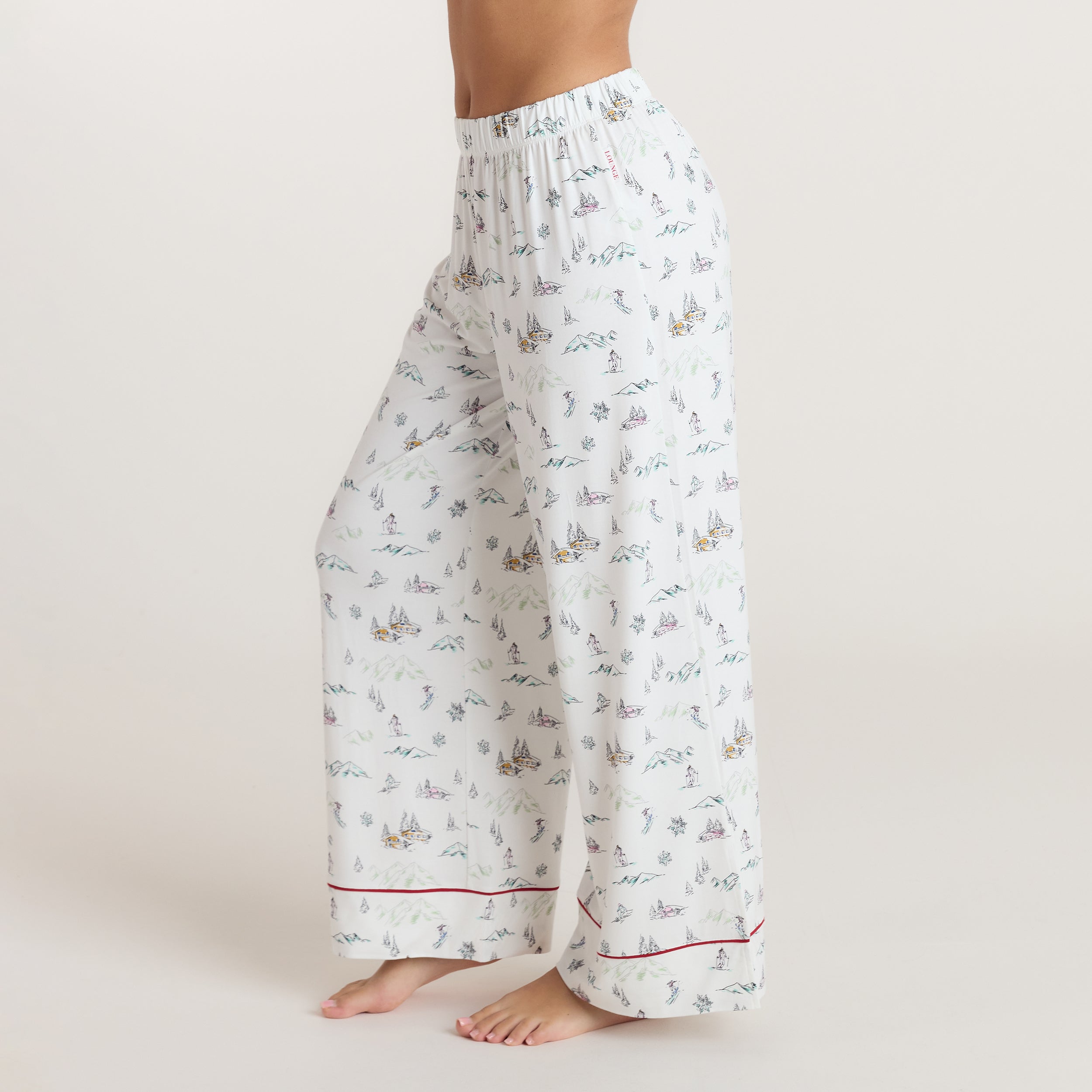 Alpine Dreams Pyjama Bottoms - Ski Print alternate