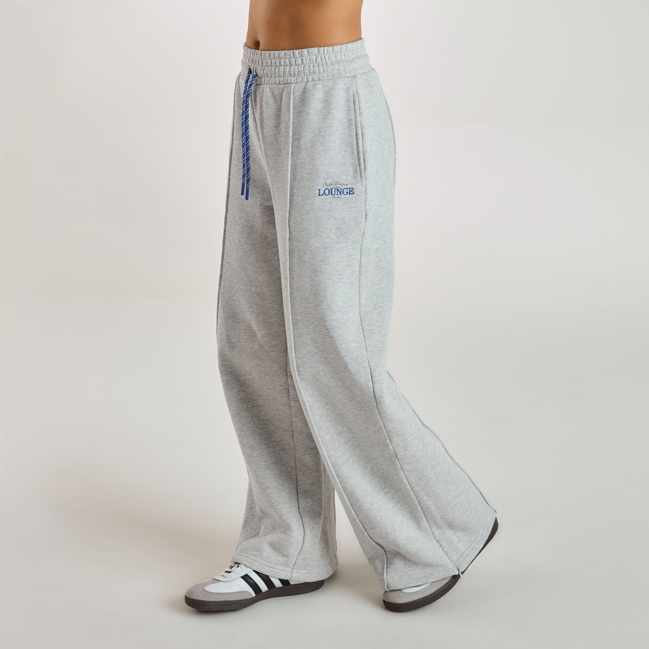 Wide-Leg Joggers - Grey Marl alternate
