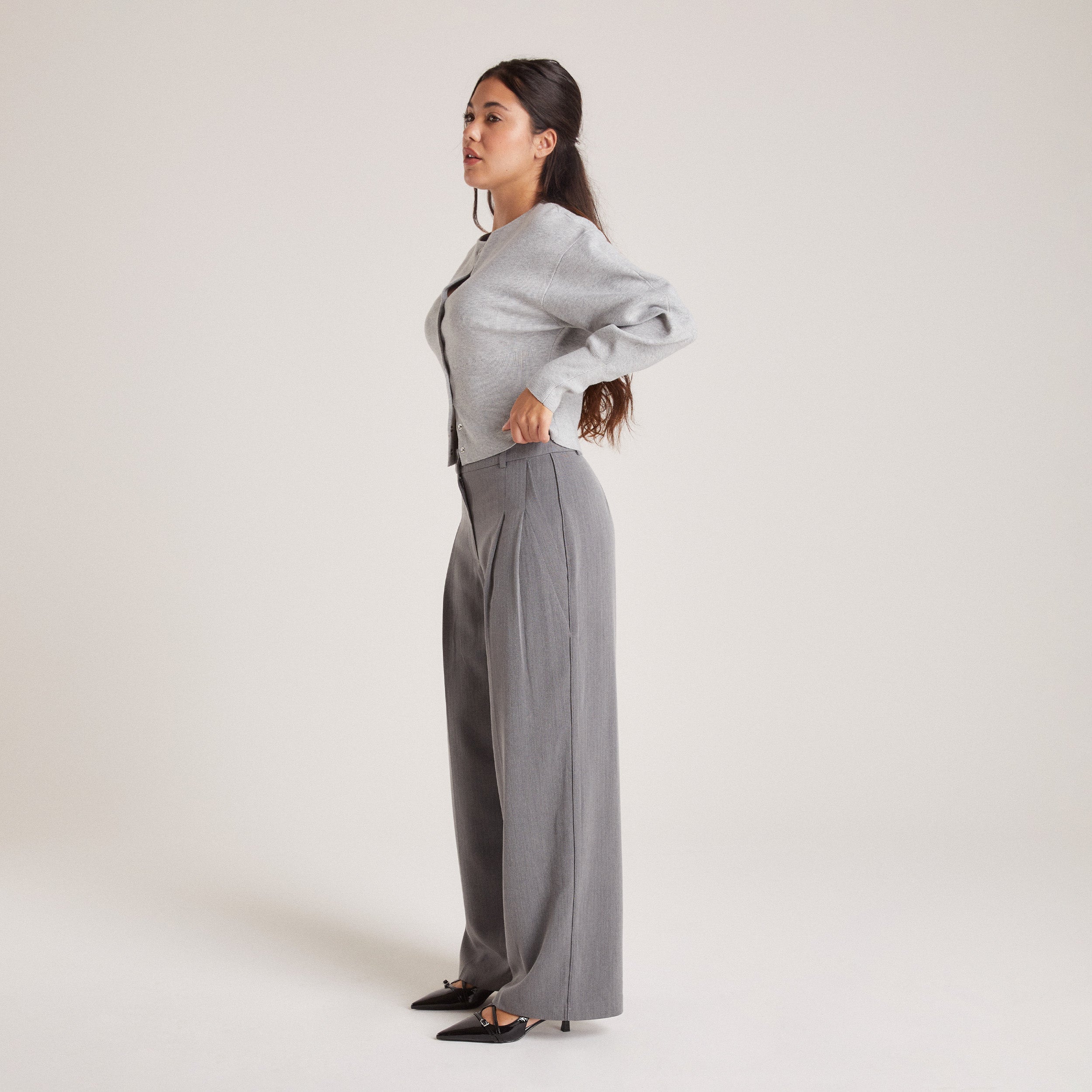 Tailored Trousers | Tailored Trousers - Grey