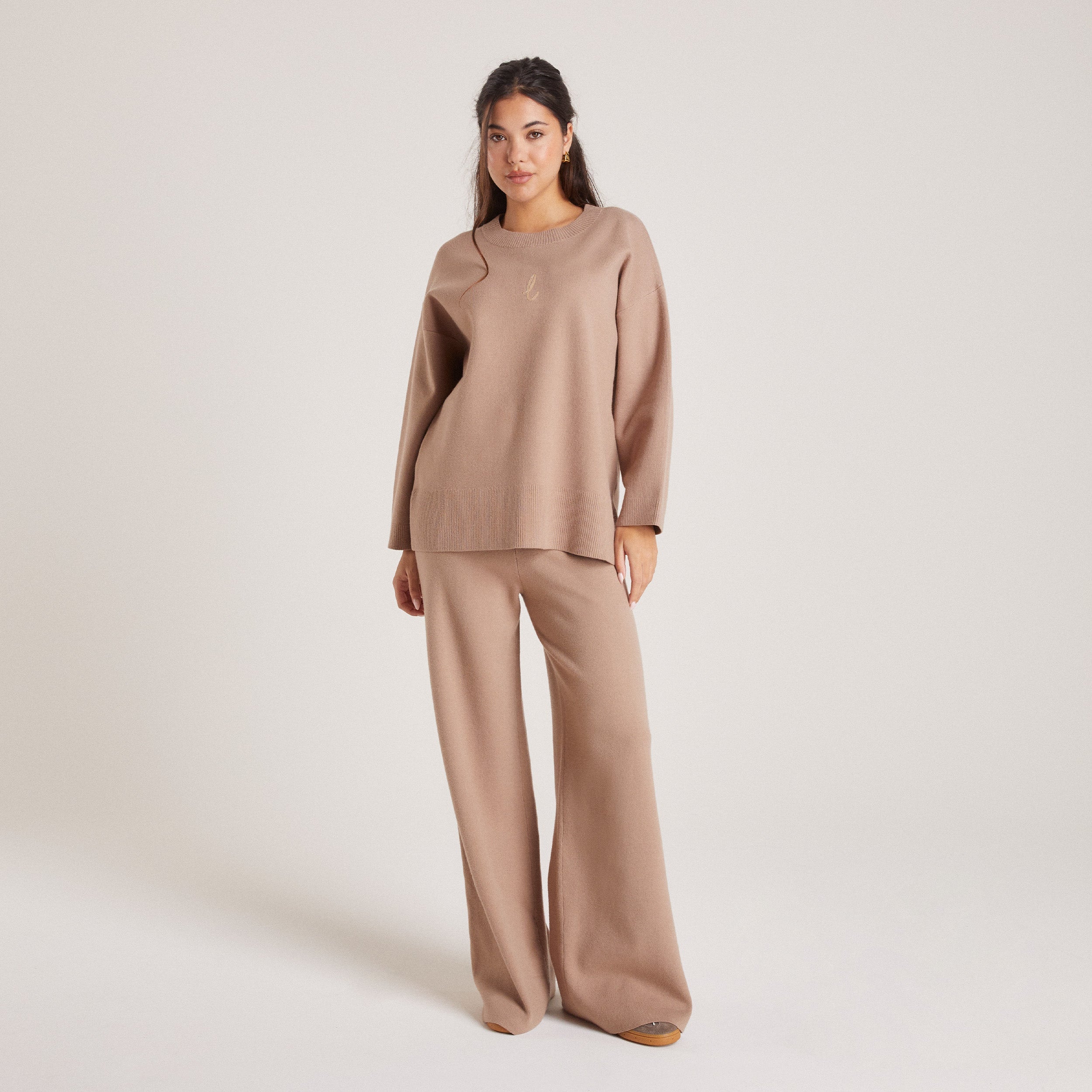 Knitted Trousers | Knitted Trousers - Mink