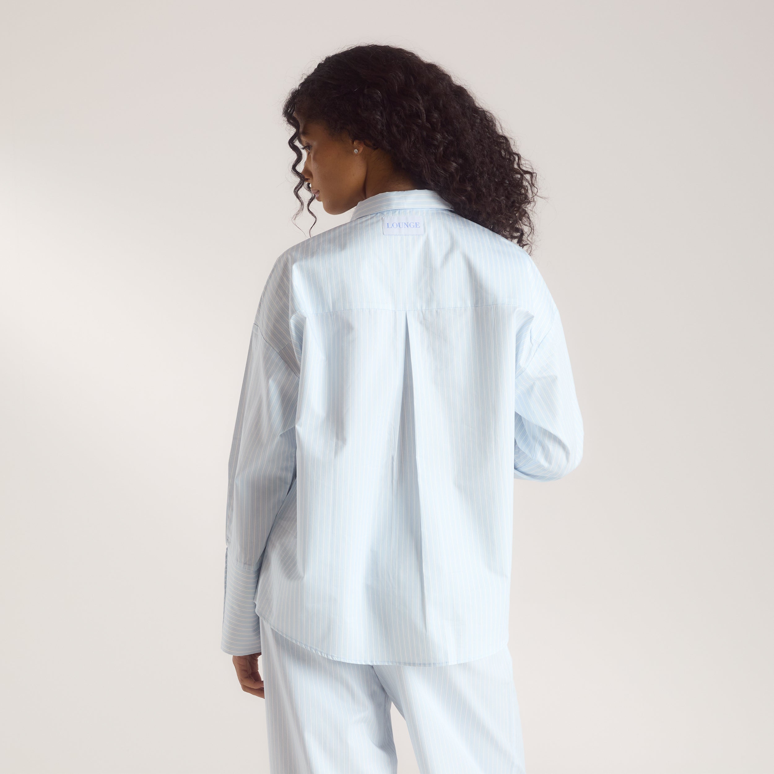 Bloom & Stripe Pyjama Shirt | Bloom & Stripe Pyjama Shirt - Blue