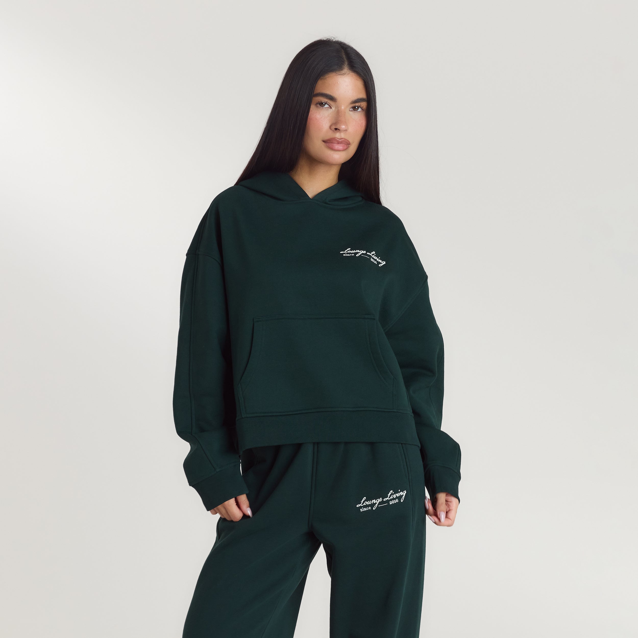 Lounge Living Hoodie | Lounge Living Hoodie - Forest Green