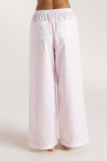 Bloom & Stripe Pyjama Bottoms - Pink alternate