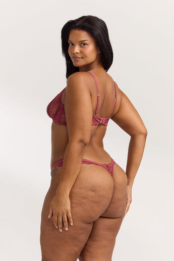 Enchant Plunge Bra - Rhubarb alternate
