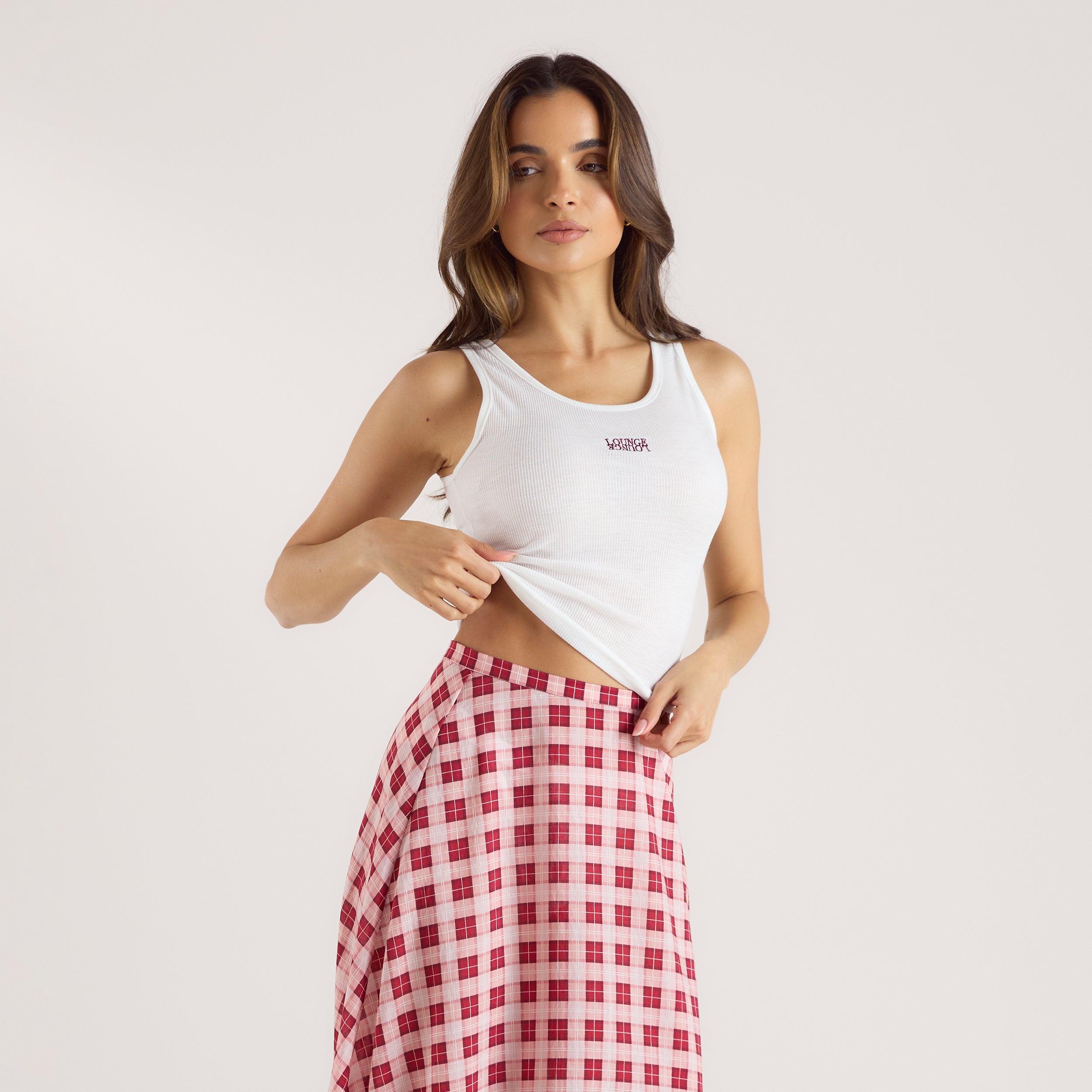 Sheer Ribbed Vest Top | Sheer Ribbed Vest Top - White