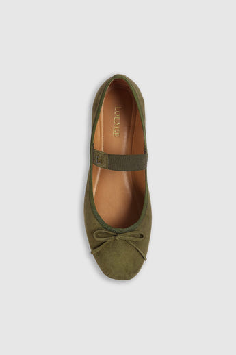 Juna Ballet Flats - Olive alternate