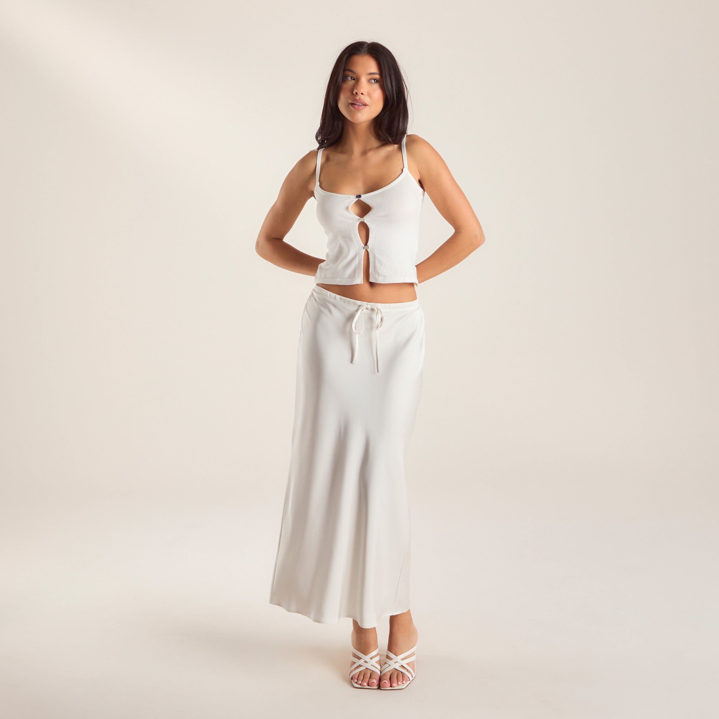 Knitted Cami Top | Knitted Cami Top - Off White