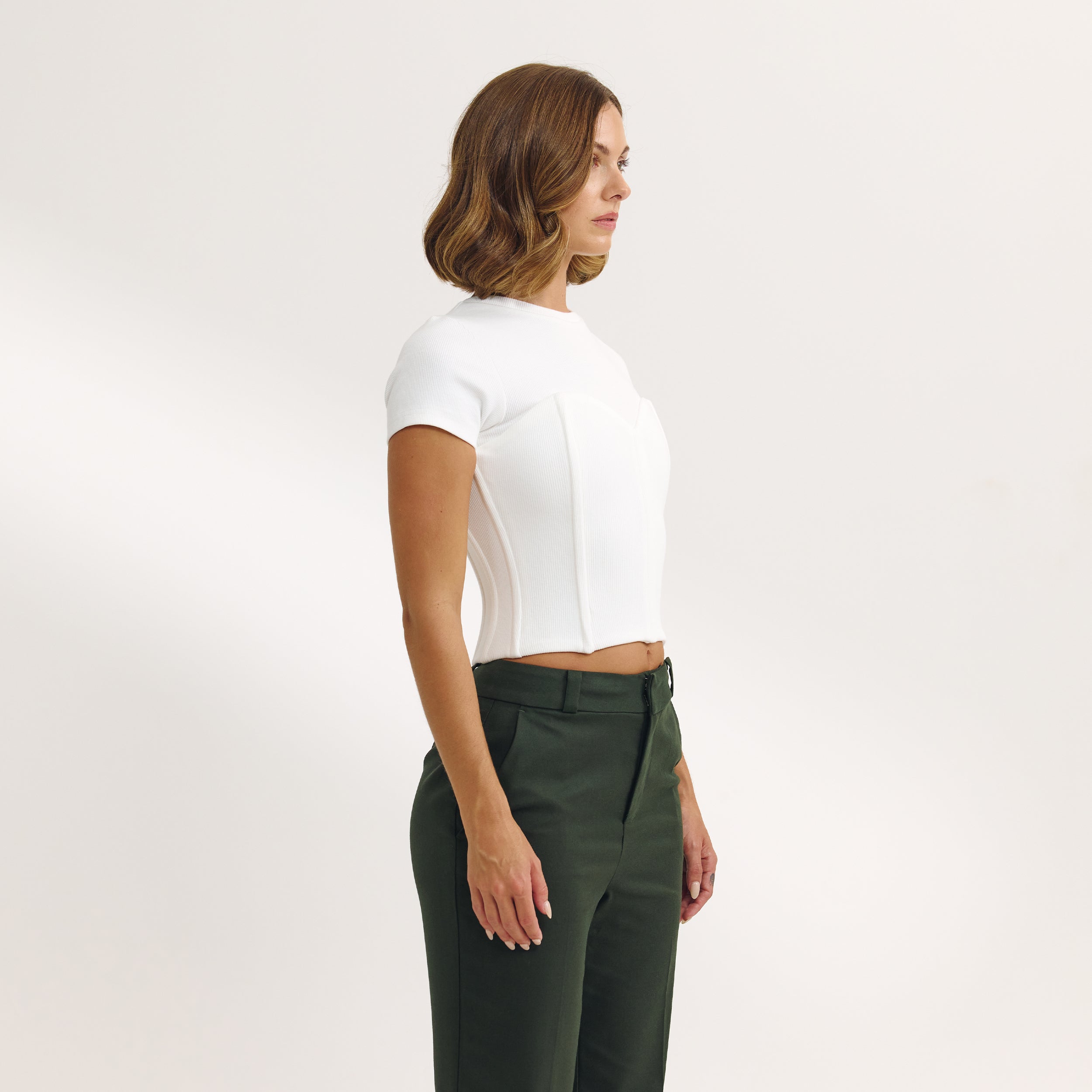 Corset T-Shirt | Corset T-Shirt - Off White