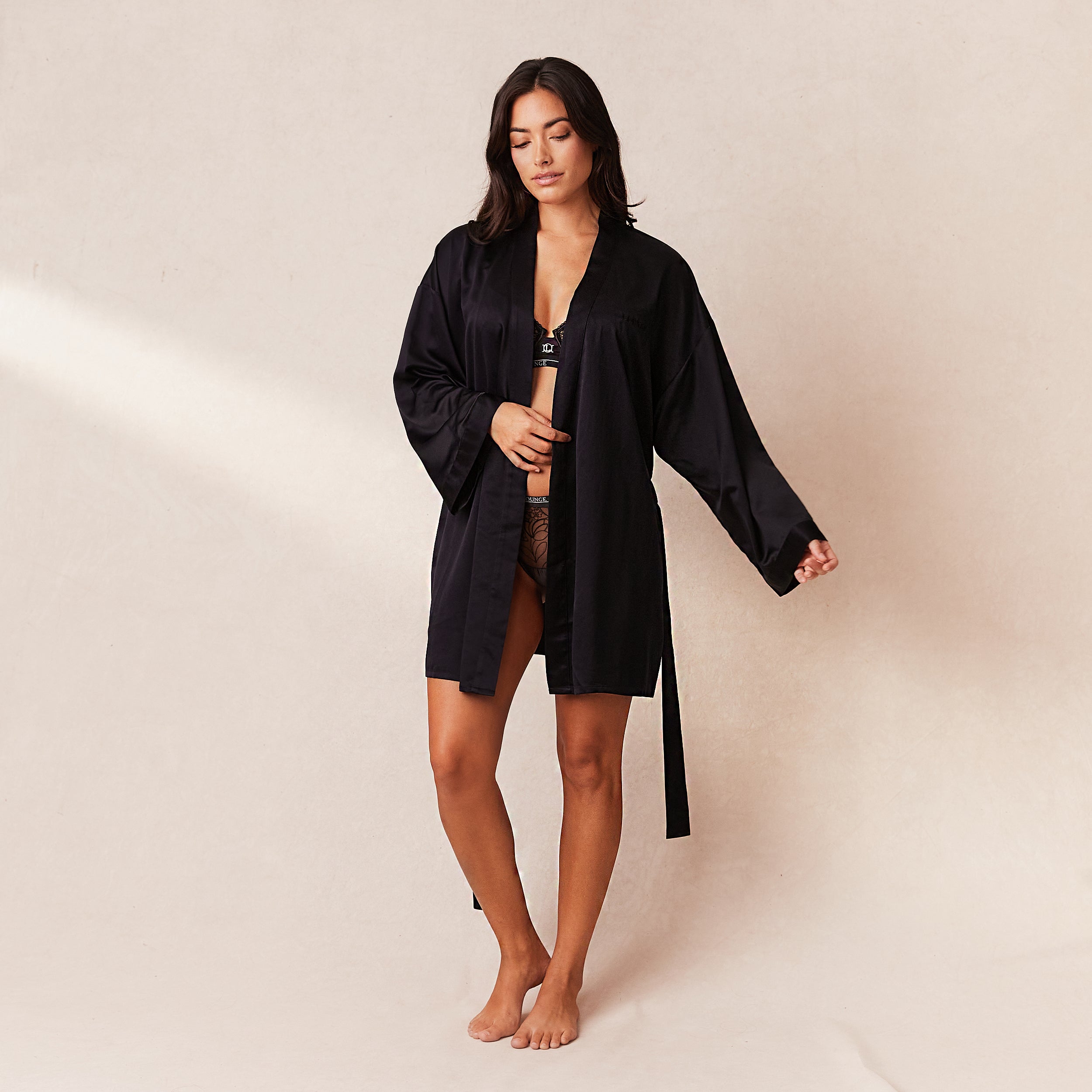 Signature Satin Robe | Samaria, S