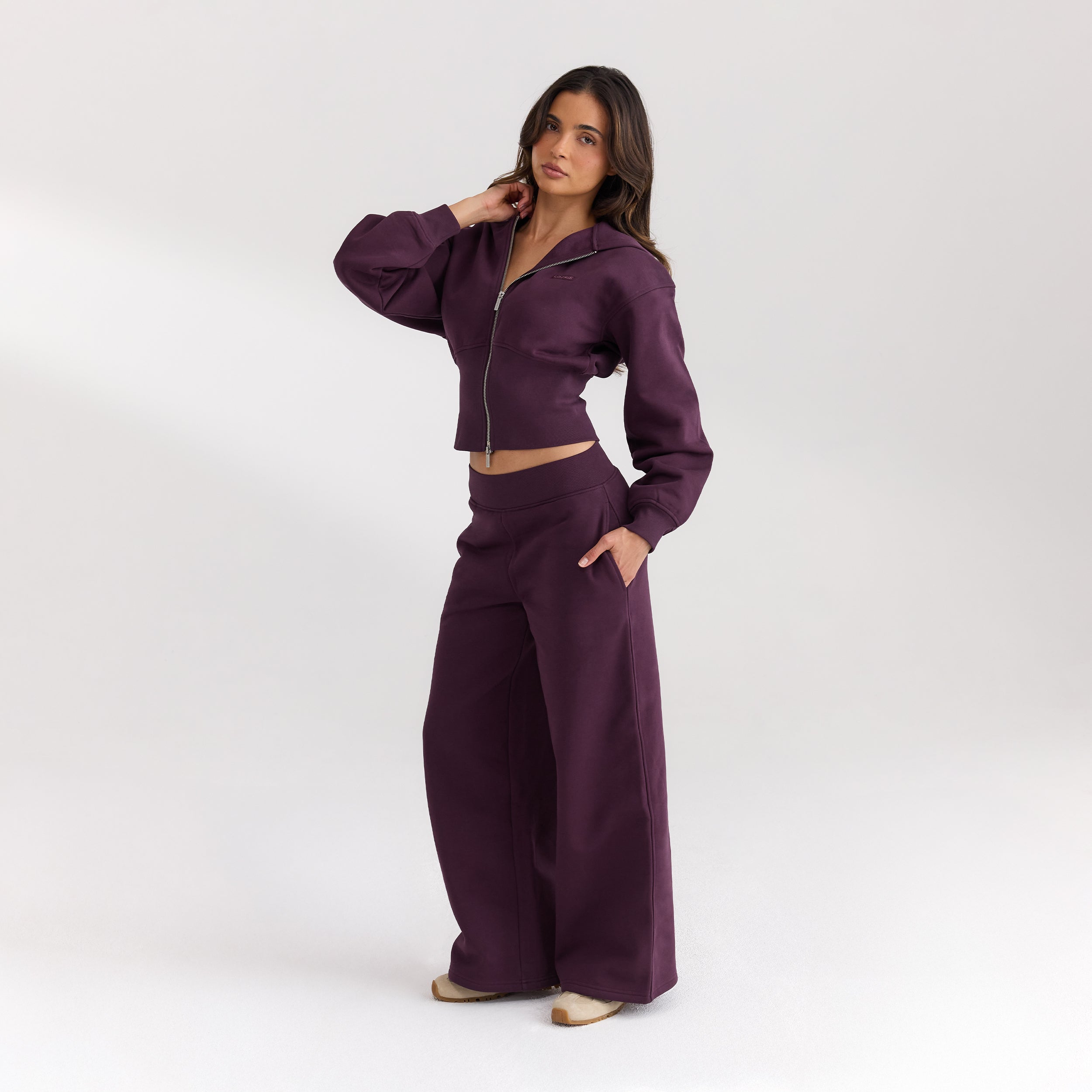 Straight-Leg Joggers | Straight-Leg Joggers - Cherry Lacquer