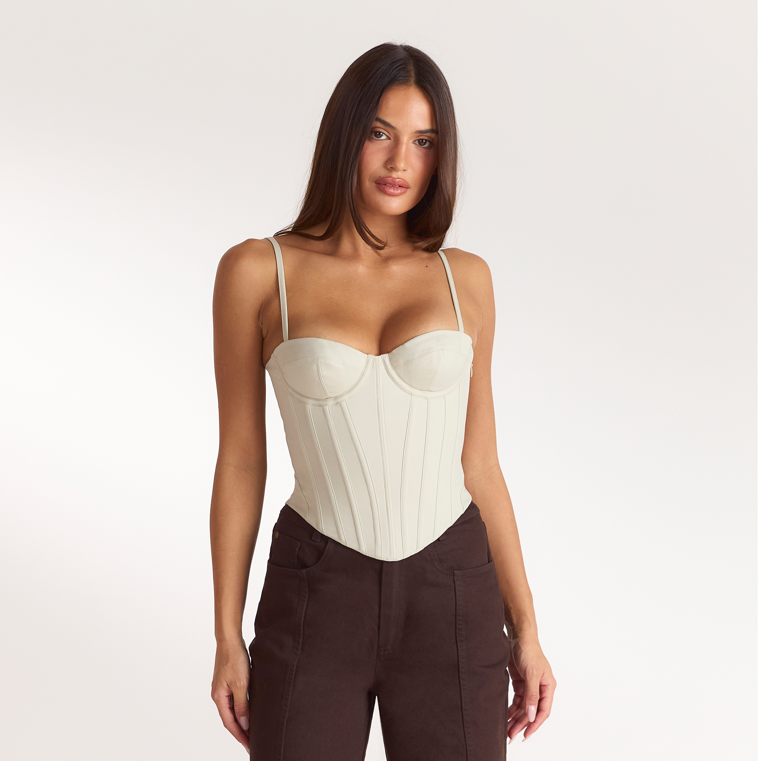 Sculpt Corset Top | Sculpt Corset Top - Stone