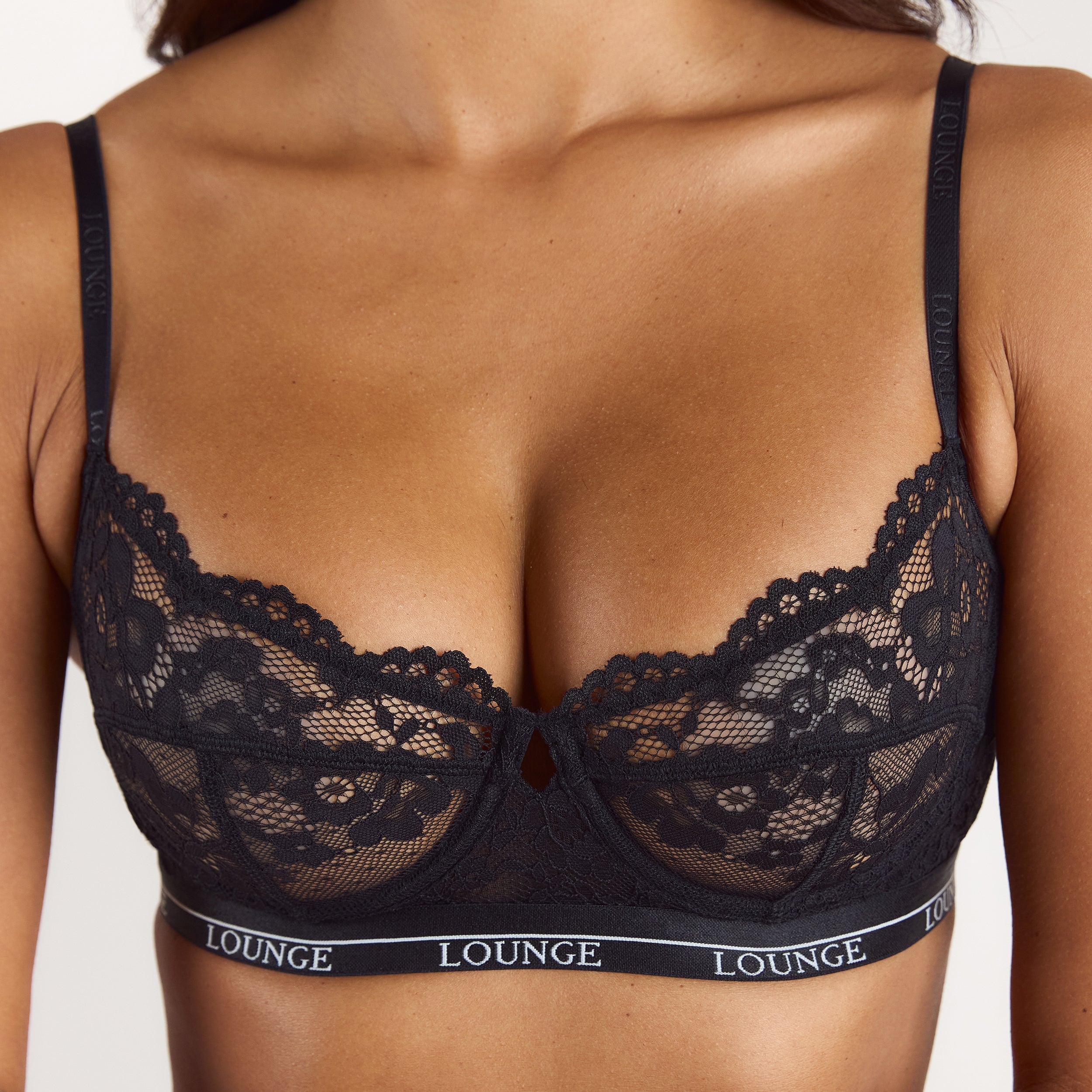 Blossom Balcony Bra | Blossom Balcony Bra  - Black