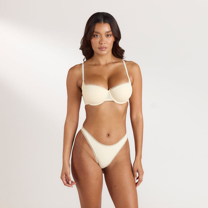 95dd Comfort Extreme Push-Up Balconette Bra - Latte