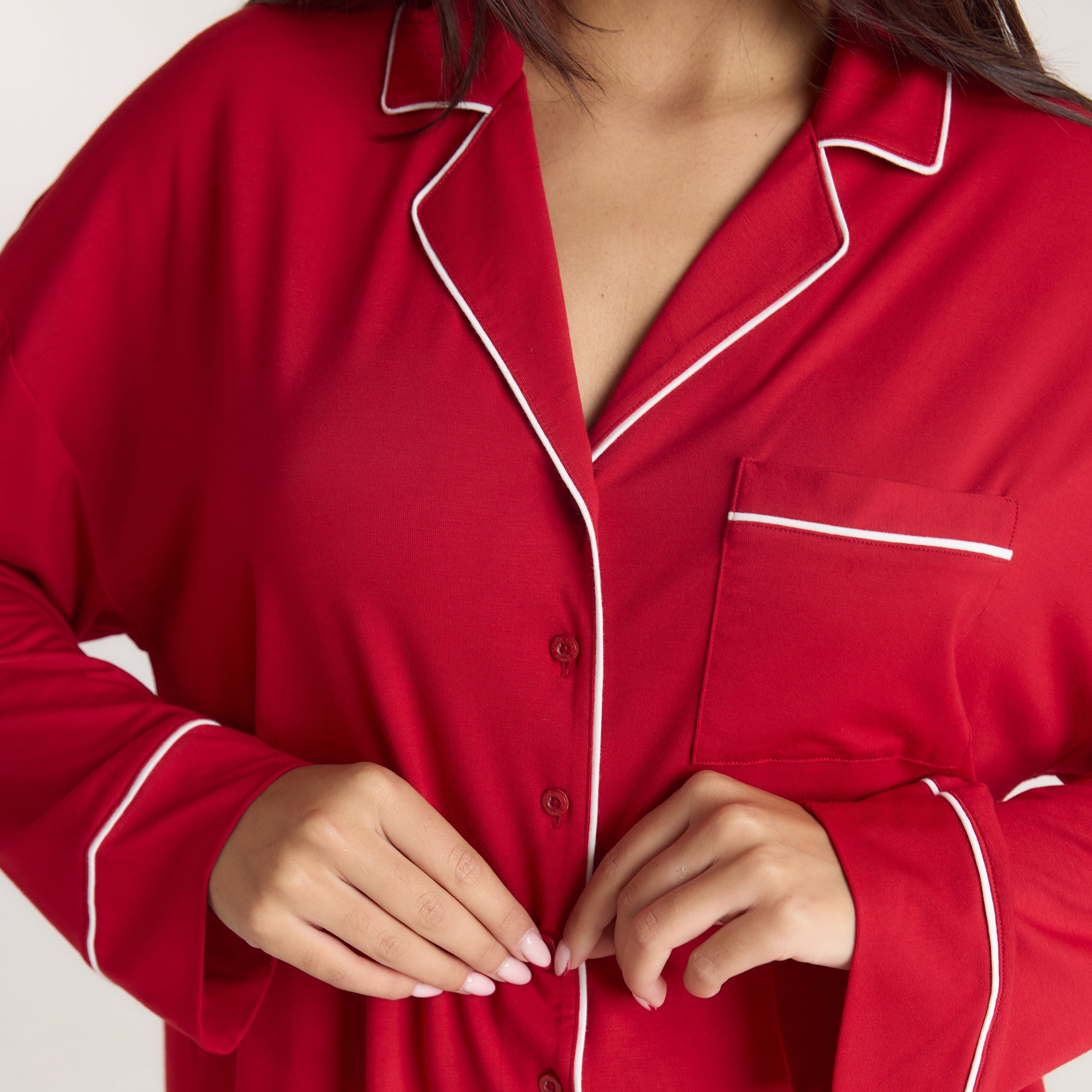 Alpine Dreams Pyjama Shirt | Alpine Dreams Pyjama Shirt - Red