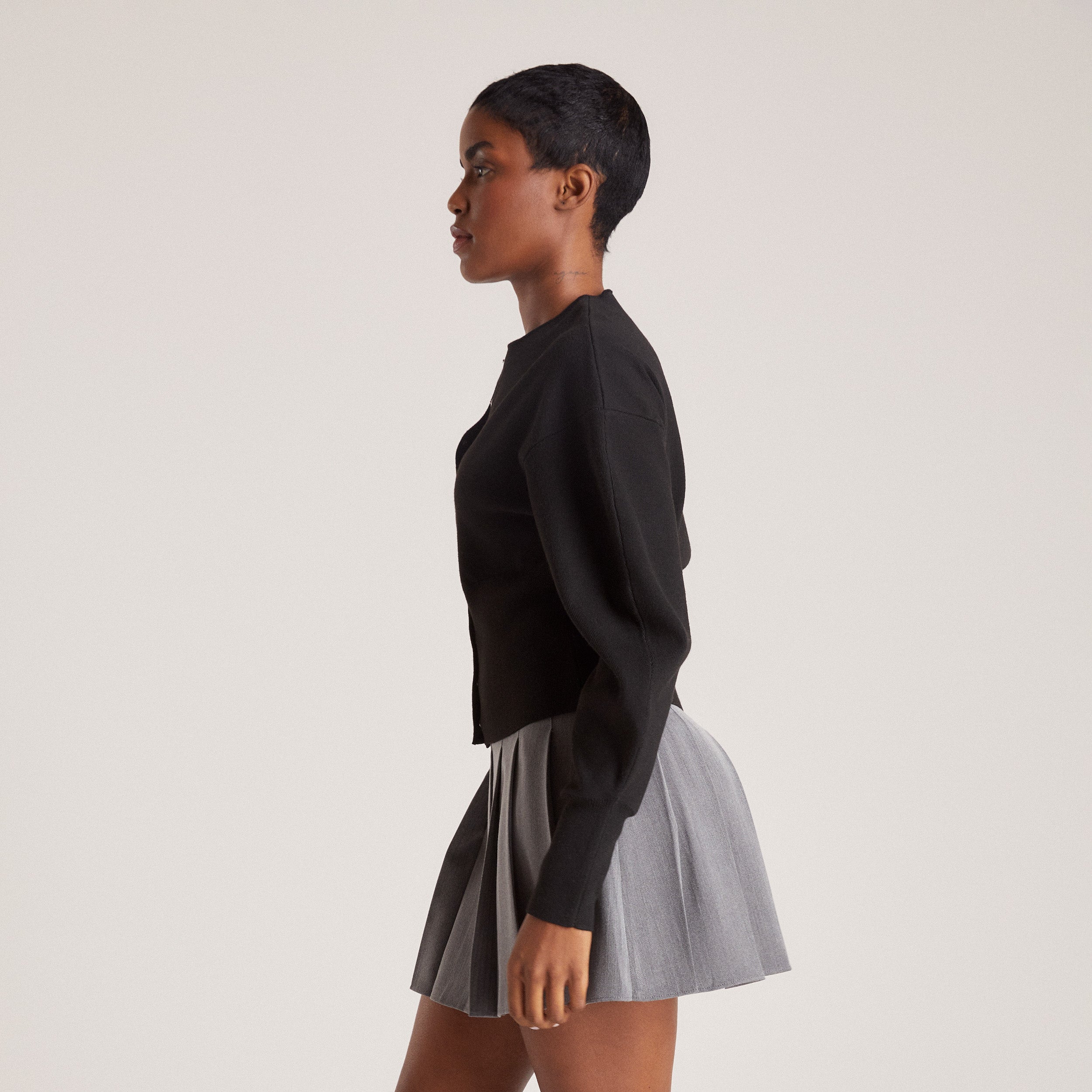 Fitted Cardigan | Fitted Cardigan - Black