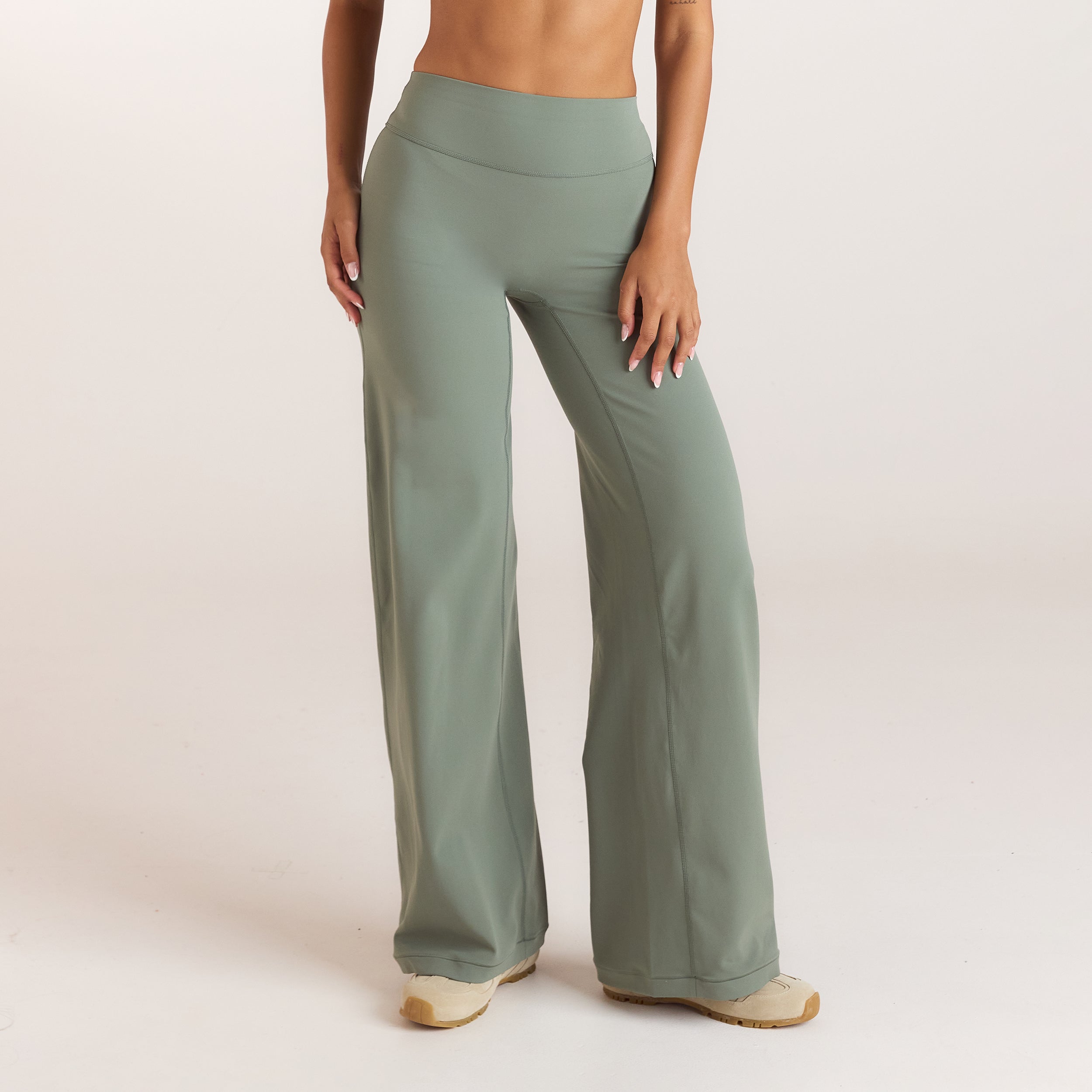 ContourSoft™ Straight-Leg Leggings | ContourSoft™ Straight-Leg Leggings - Sage Green