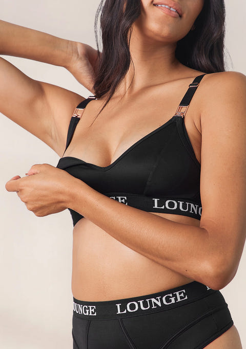 Nurture Nursing Bra - Black – Lounge Underwear