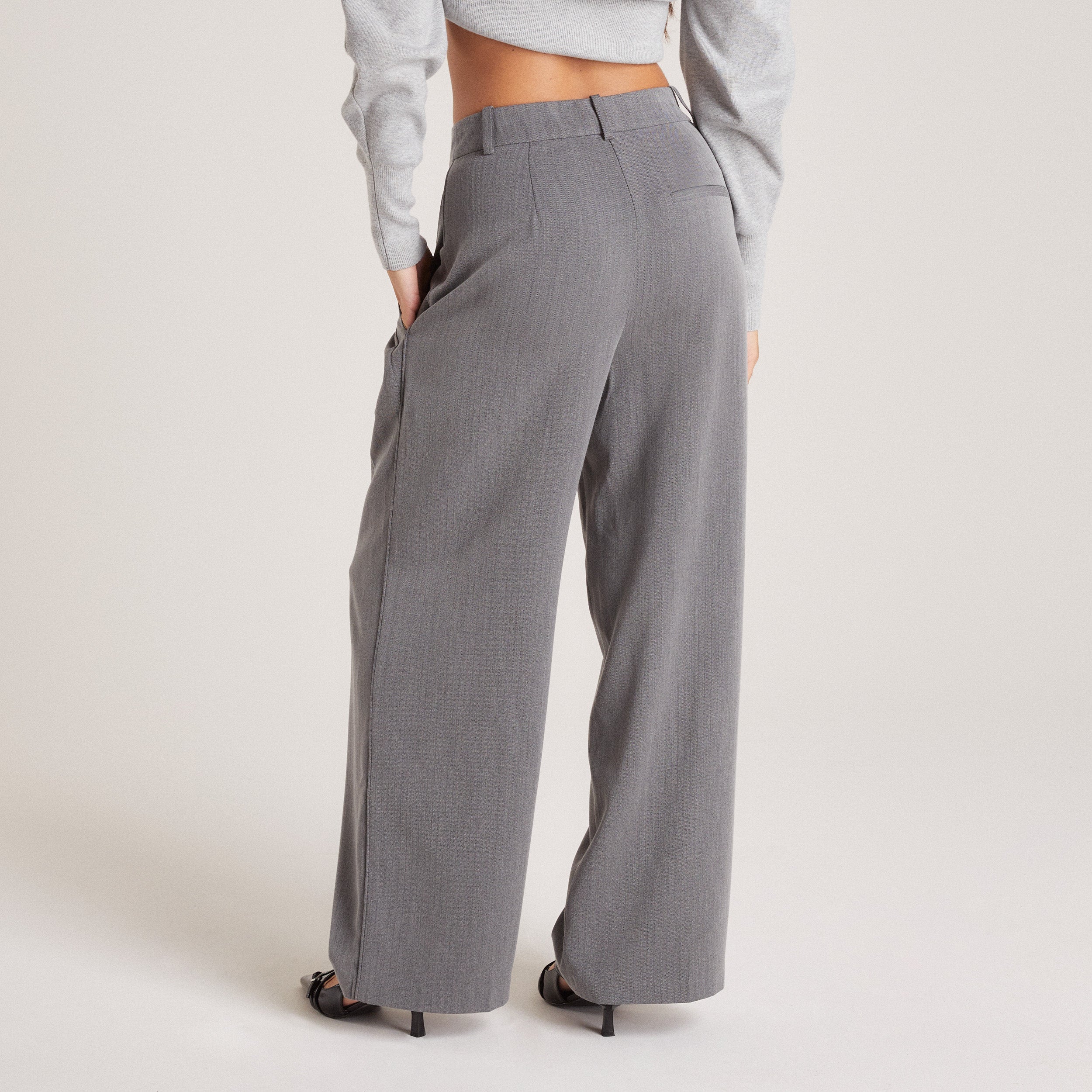 Tailored Trousers | Tailored Trousers - Grey