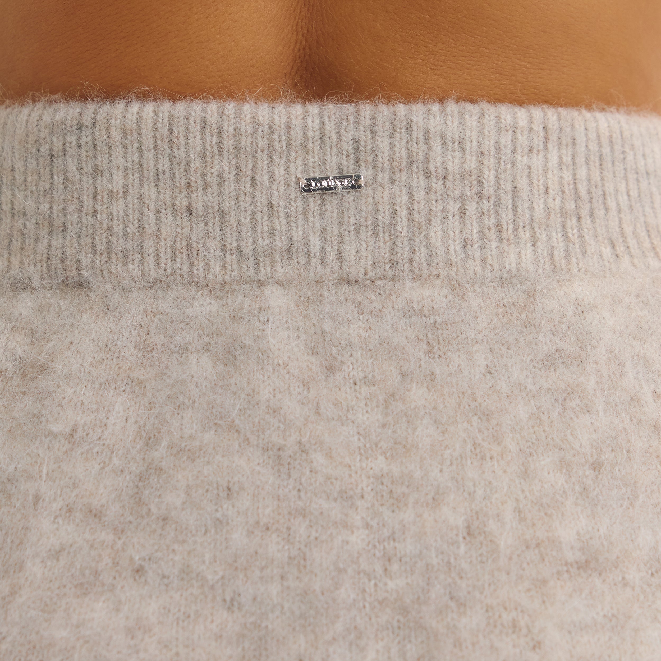 Knitted Mini Skirt | Knitted Mini Skirt - Mink