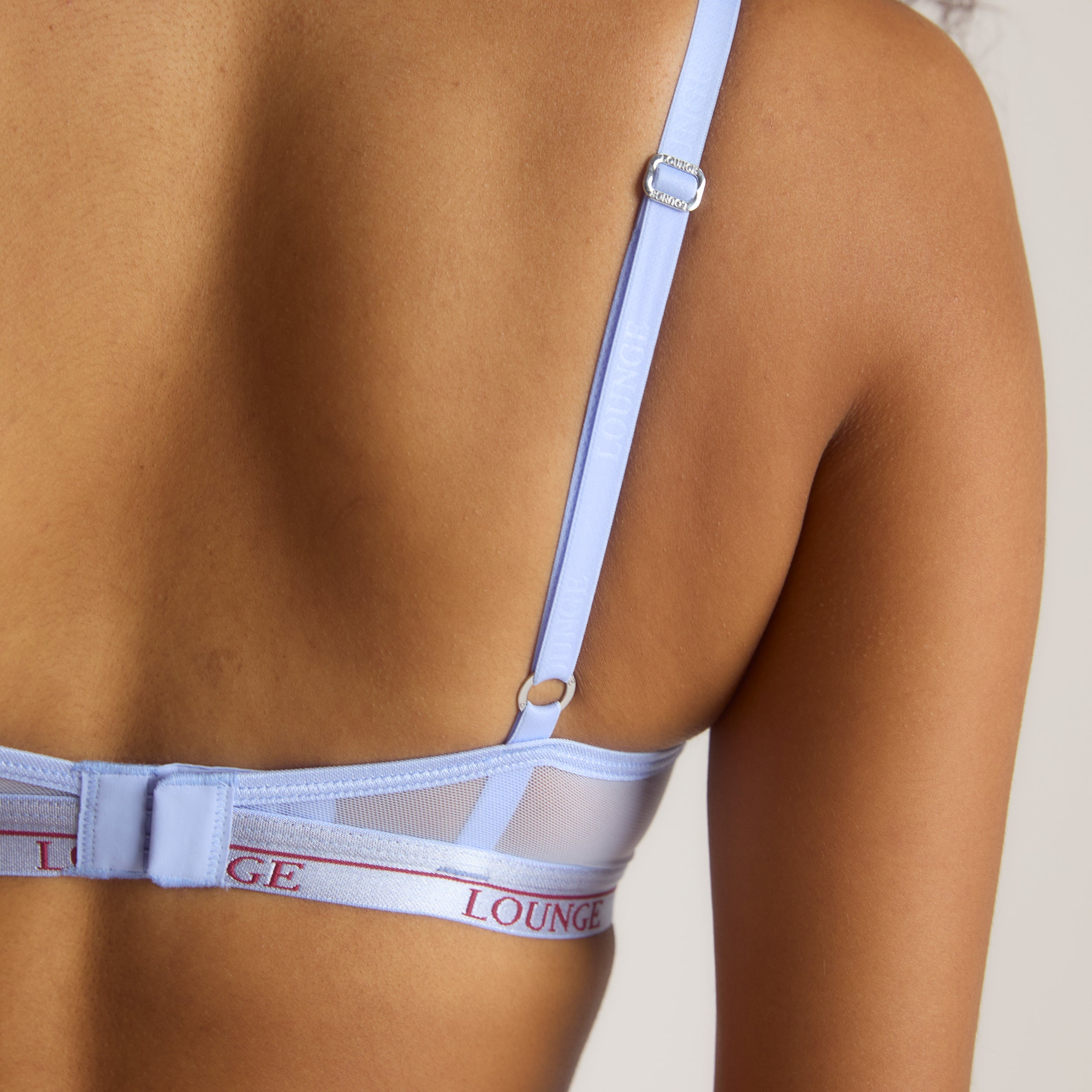 Two-Tone Blossom Balcony Bra | Two-Tone Blossom Balcony Bra - Cornflower Blue