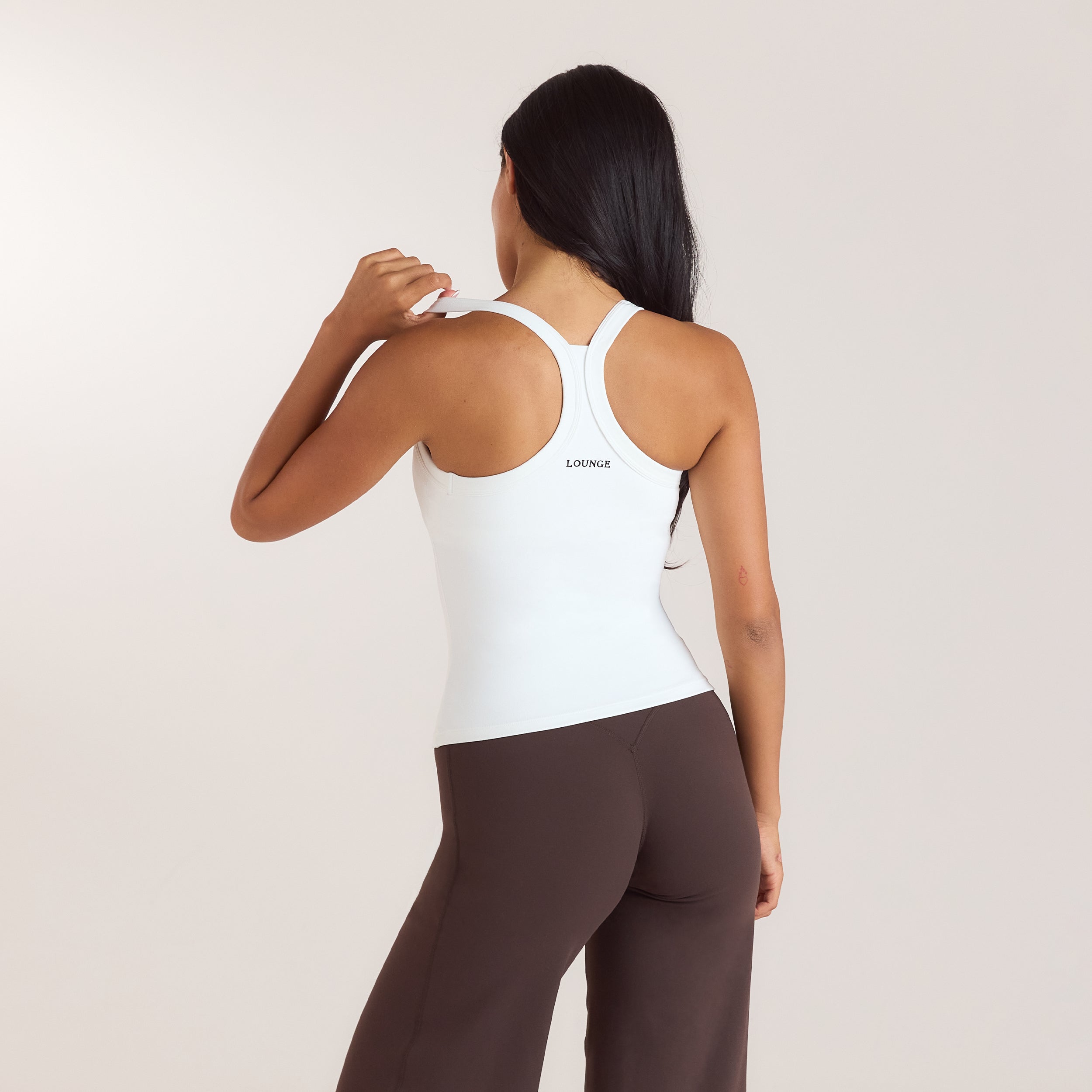ContourSoft™ V-Neck Cami Top with Built-In Bra | ContourSoft™ V-Neck Cami Top with Built-In Bra - White