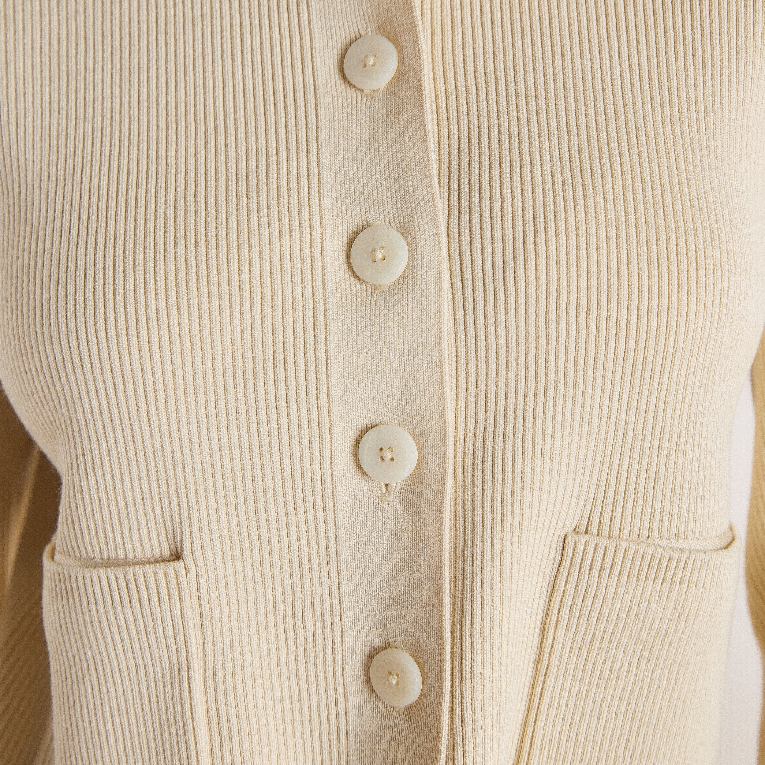 Knitted Oversized Shirt  | Knitted Oversized Shirt - Cream