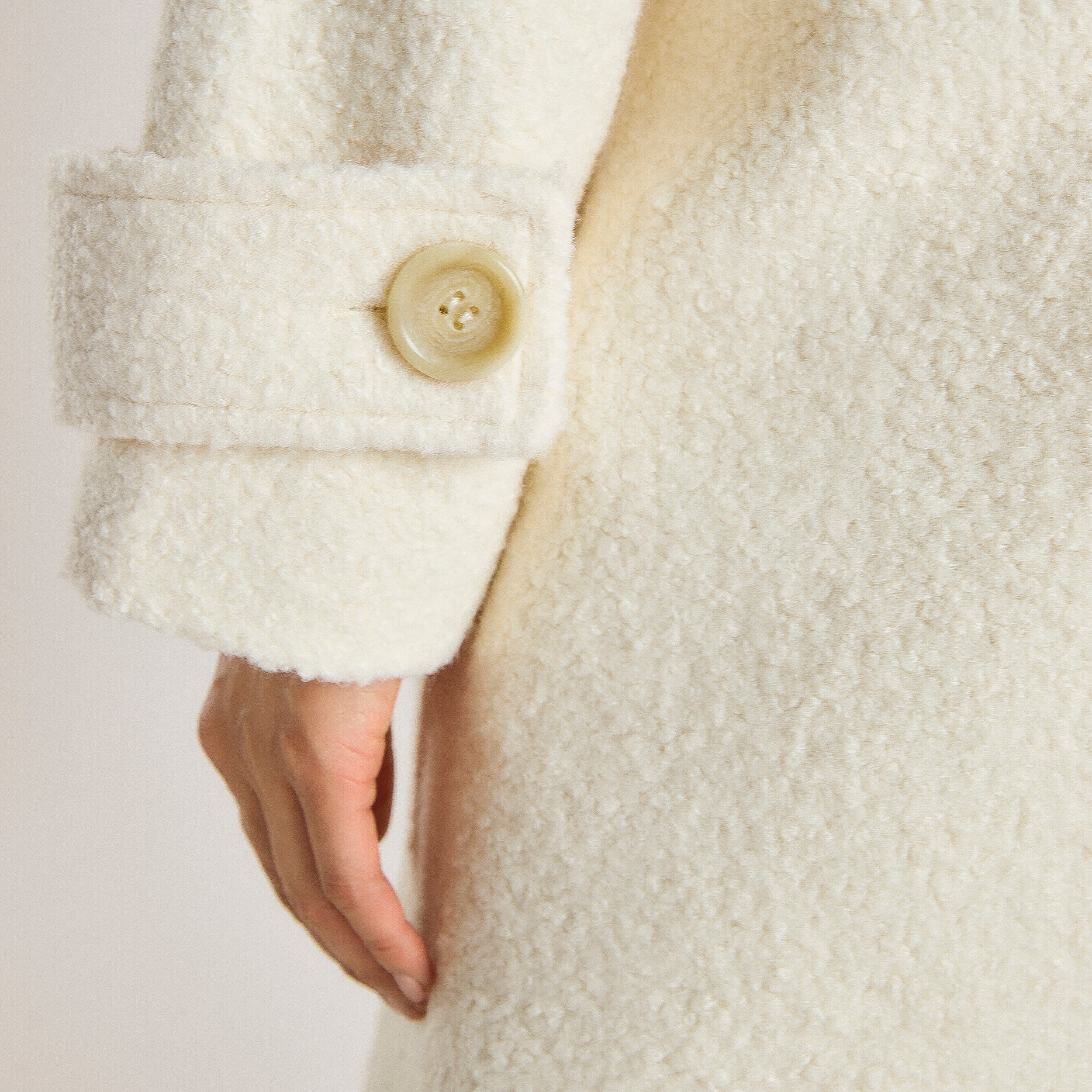 Shearling Coat  | Shearling Coat - Cream
