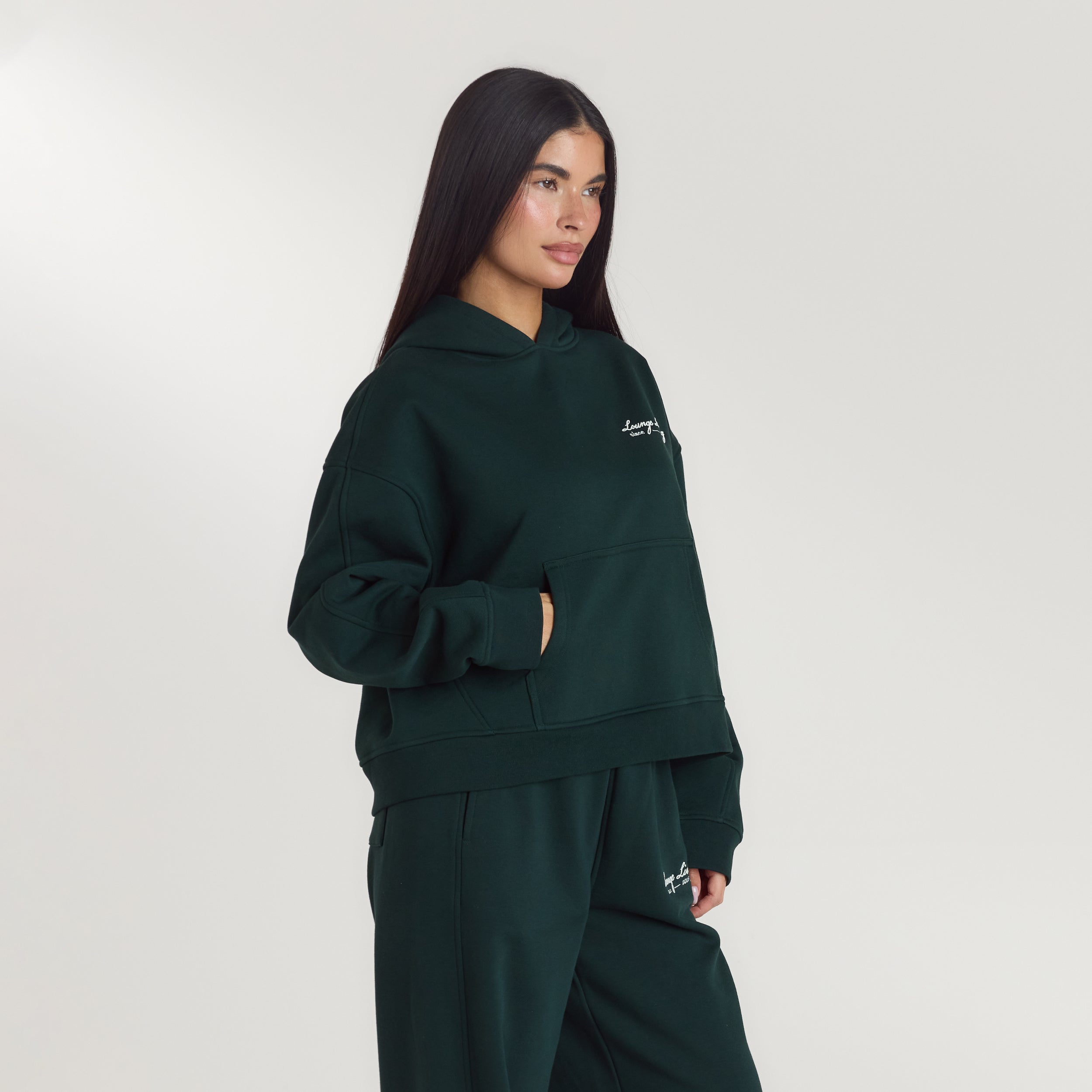 Lounge Living Hoodie | Lounge Living Hoodie - Forest Green