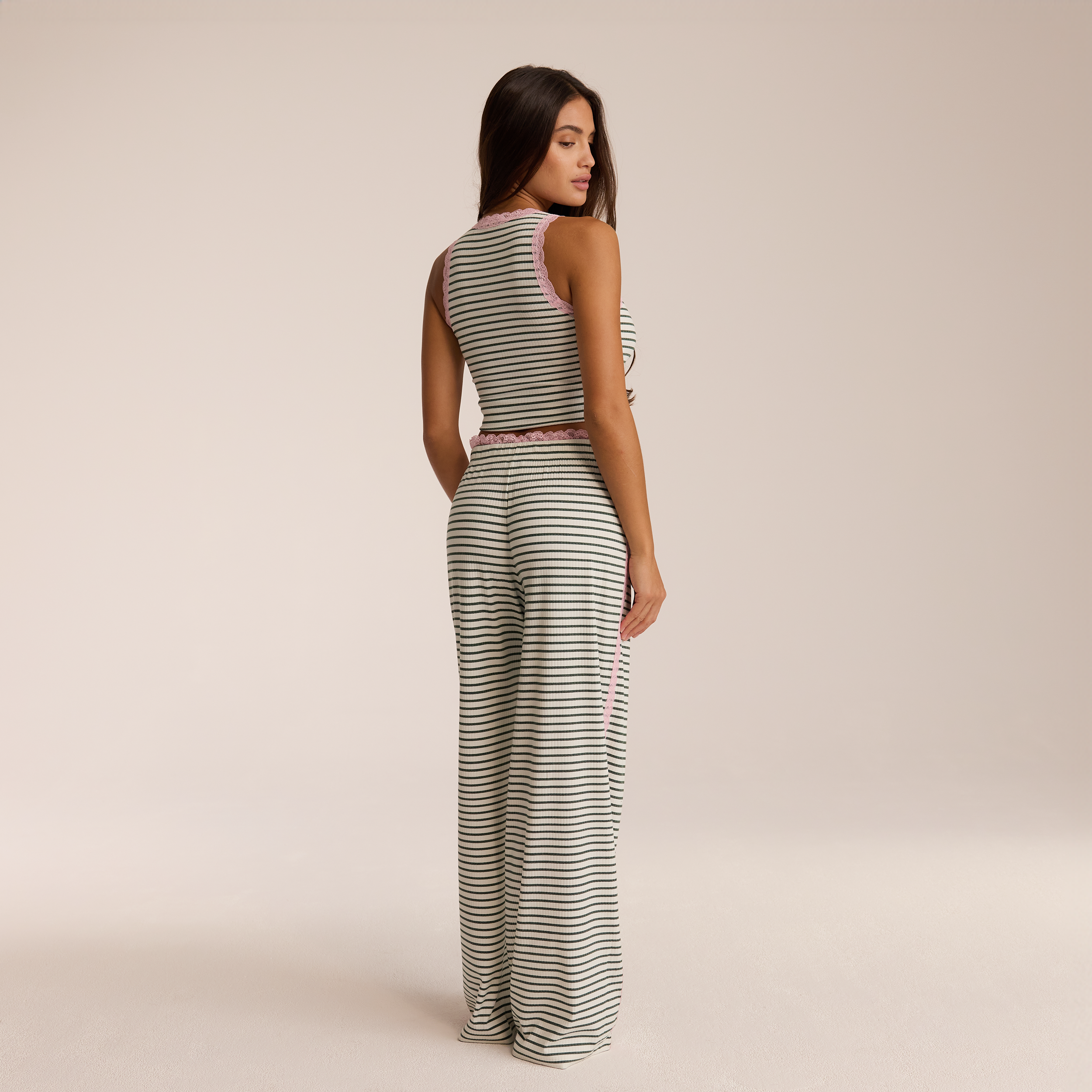 Lace Vest Pyjama Top  | Ava, XS