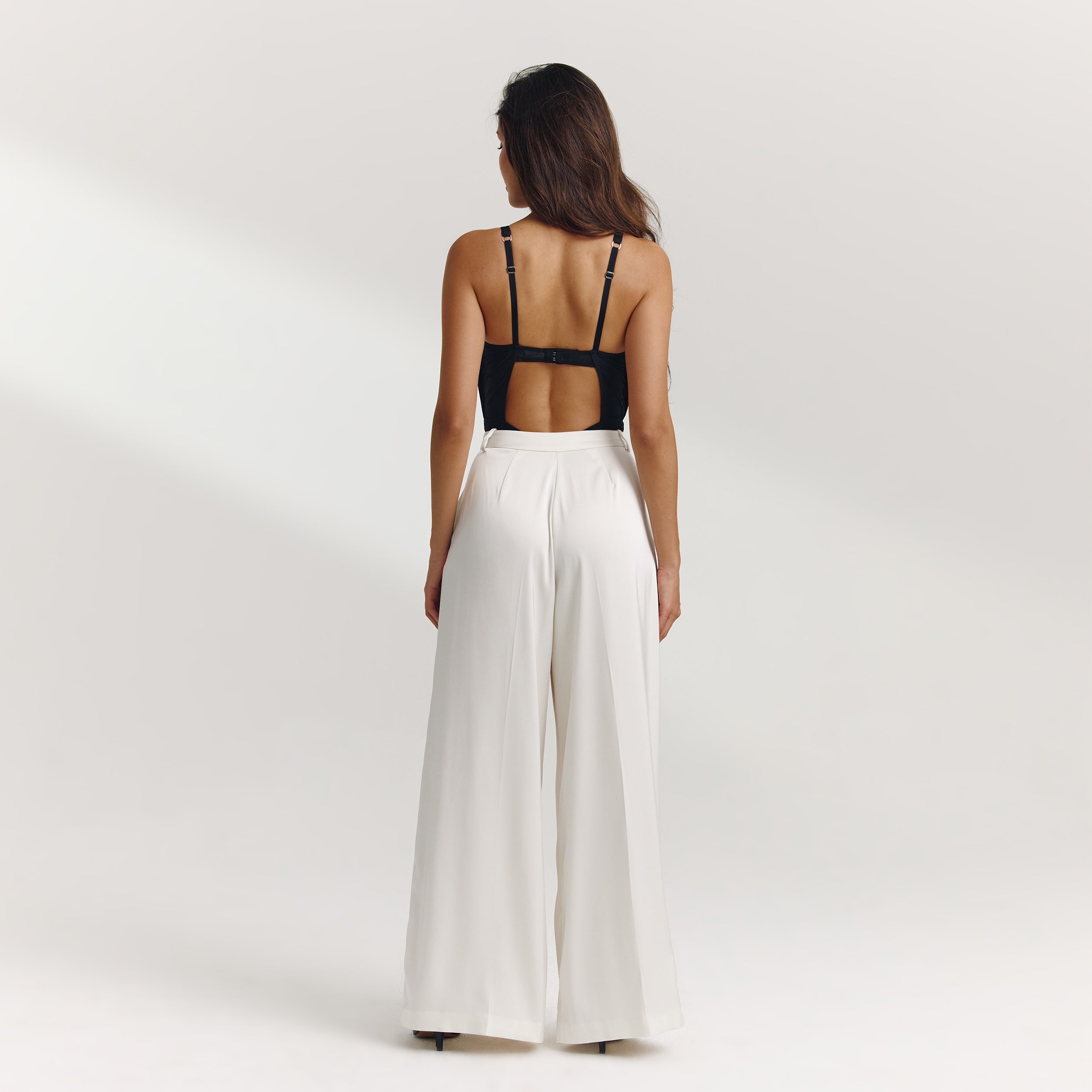 Pleated Mesh Bodysuit | Pleated Mesh Bodysuit - Black