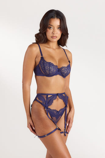 Cassandra Intimates Bra (Set) - Navy alternate