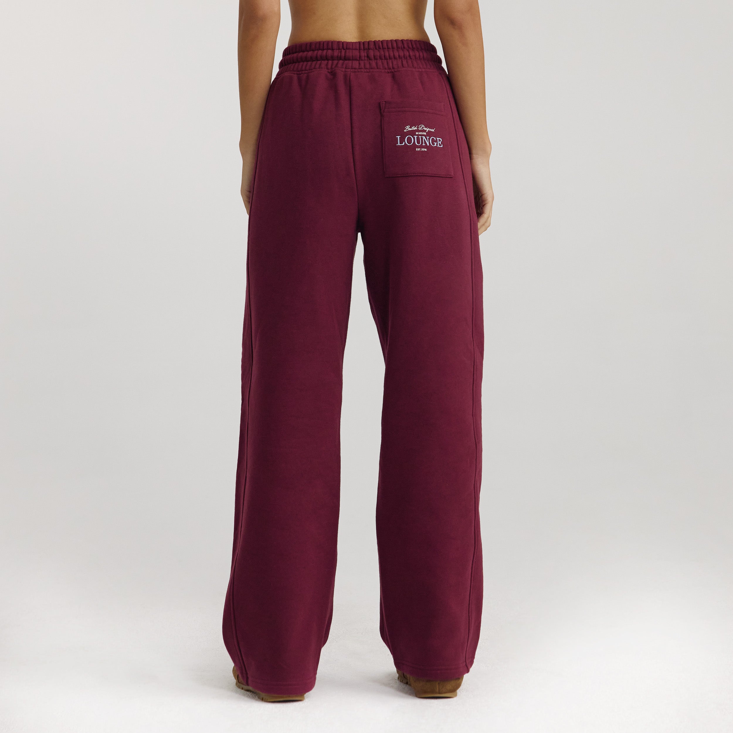 Straight-Leg Joggers | Straight-Leg Joggers - Cherry Lacquer