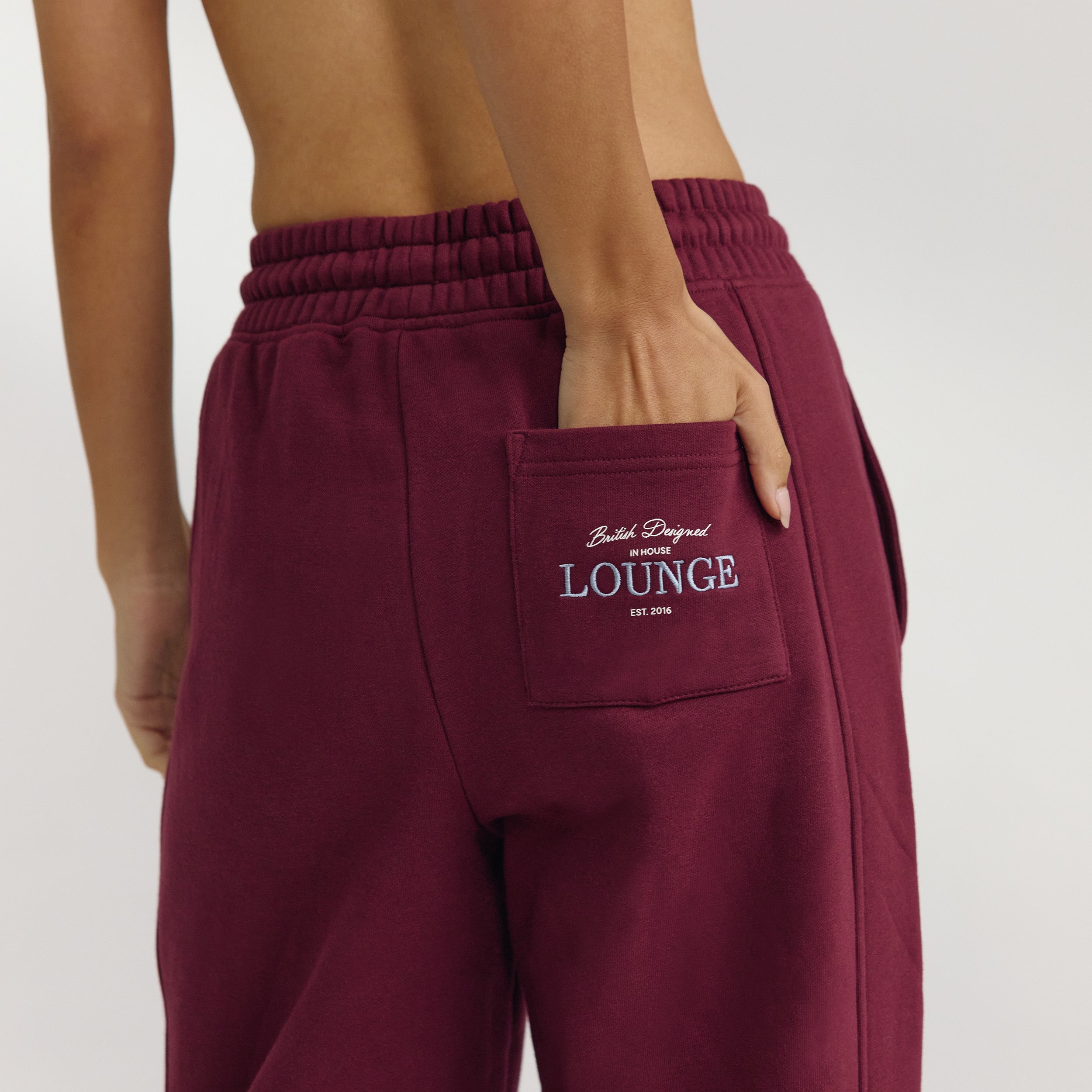 Straight-Leg Joggers | Straight-Leg Joggers - Cherry Lacquer