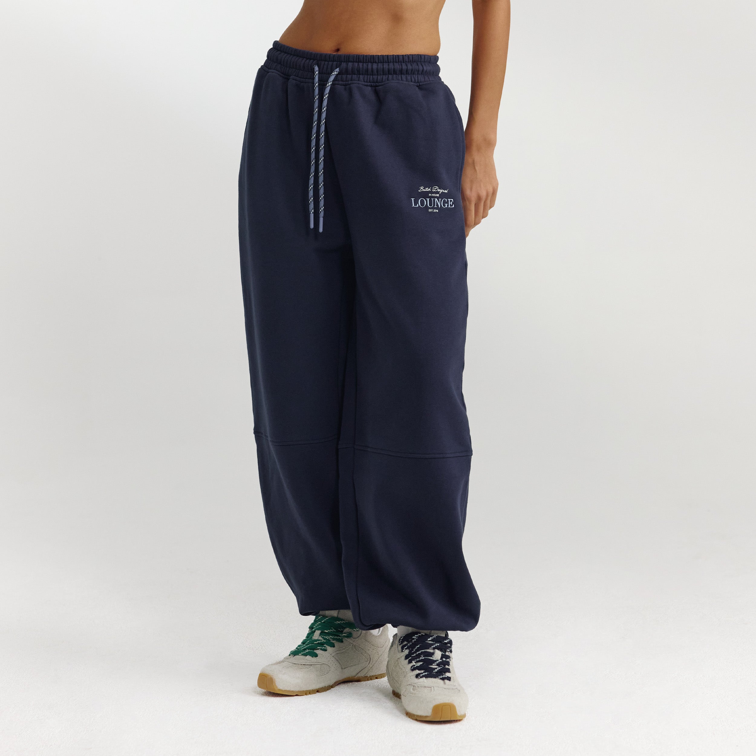 Barrel Leg Joggers - Dark Blue