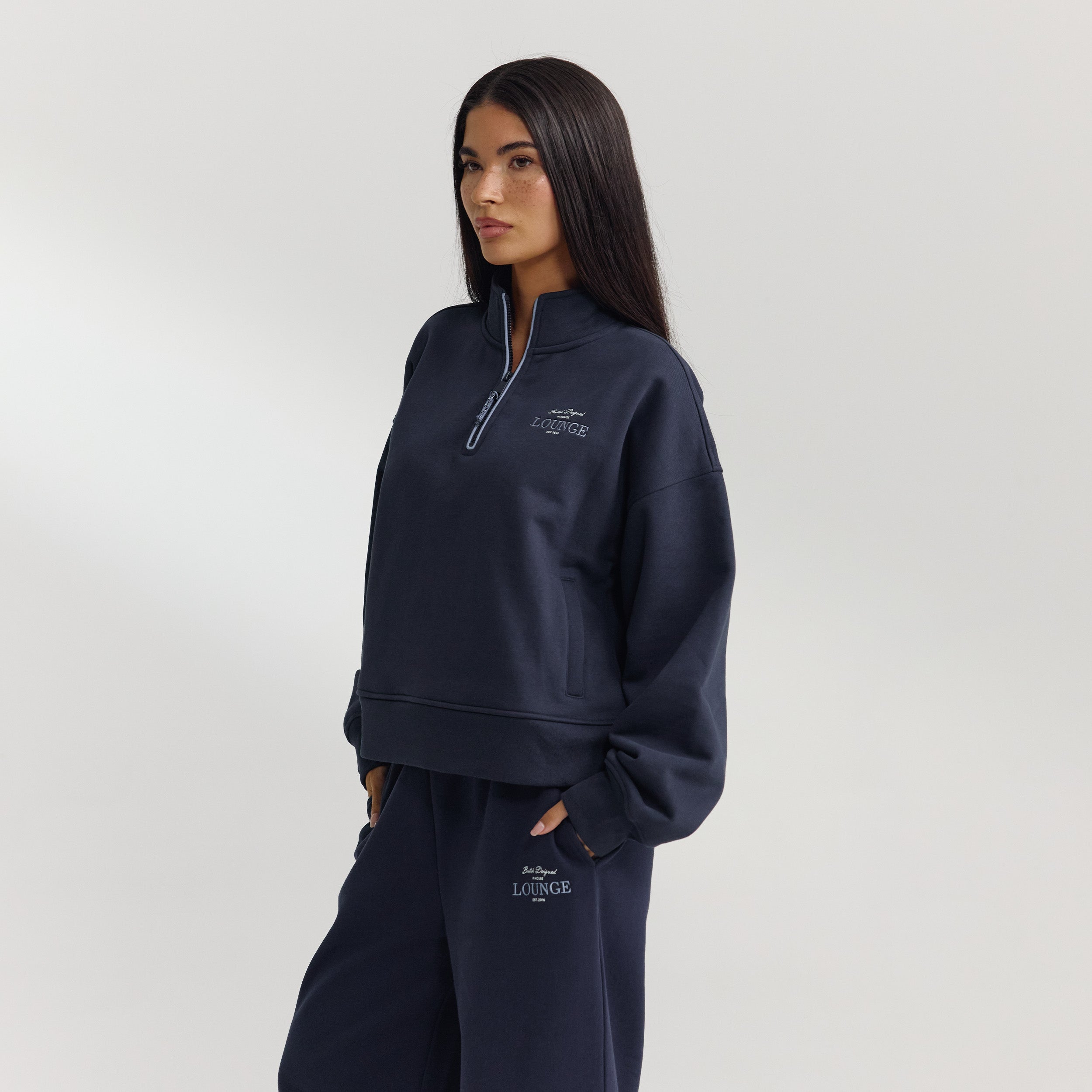 Quarter-Zip Jumper | Quarter-Zip Jumper - Dark Blue