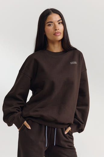 Oversized Jumper - Dark Chocolate