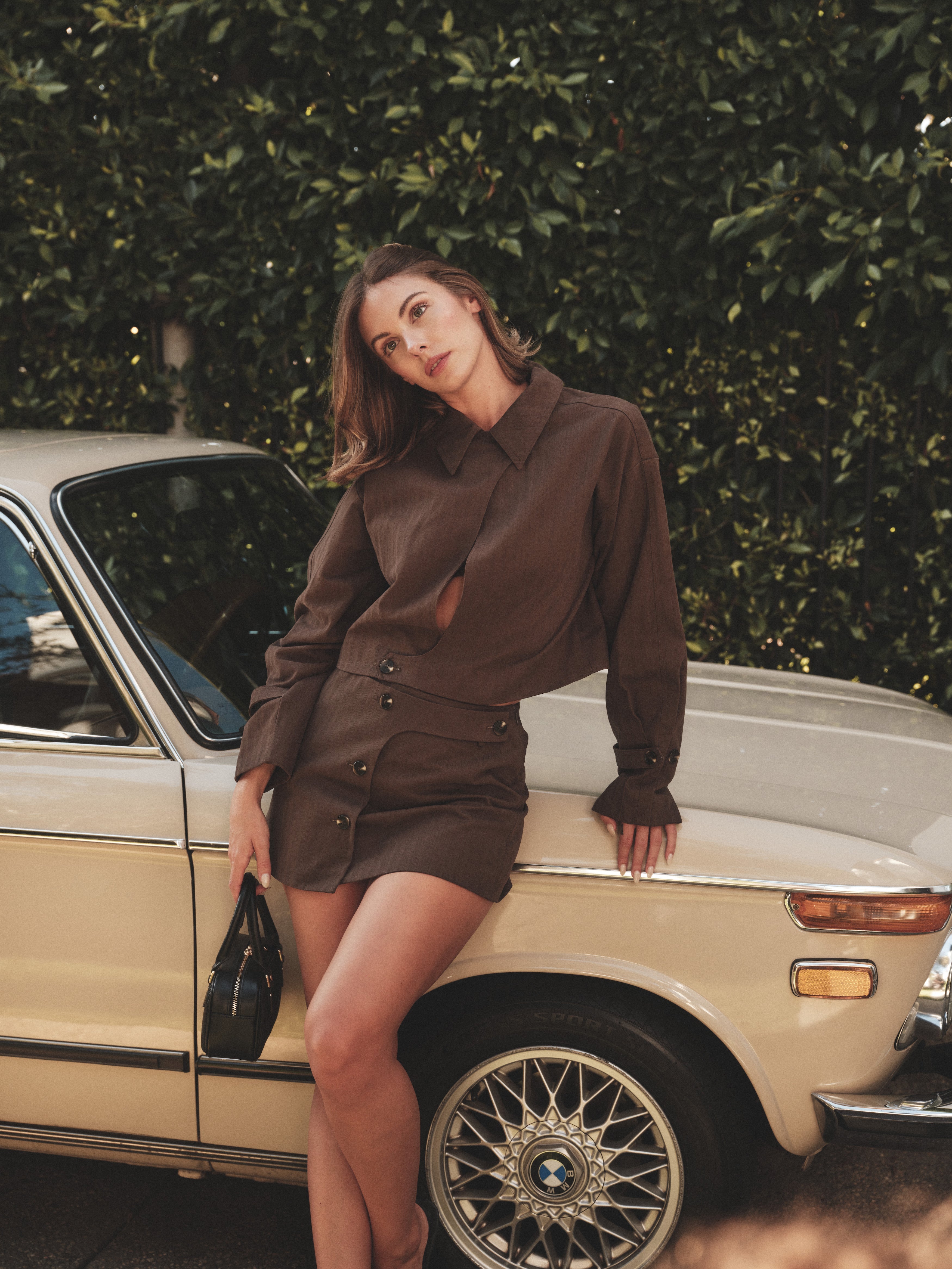 Button Detail Jacket | Button Detail Jacket - Dark Brown